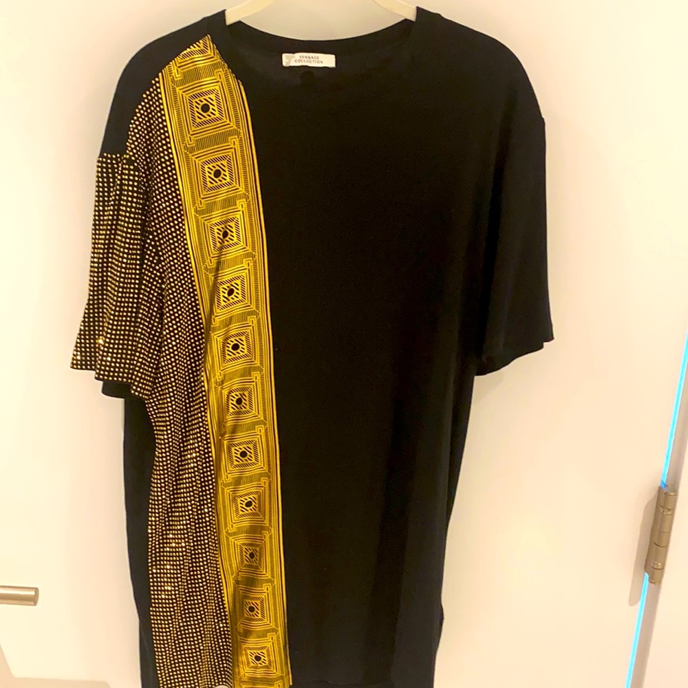 Black/gold  Versace shirt